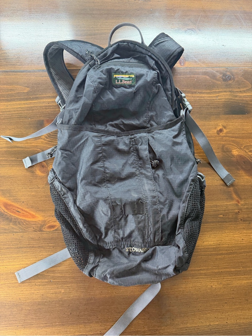L.L. Bean Black Stowaway Backpack